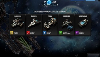 Le jeu de l'espace NOVA Raider